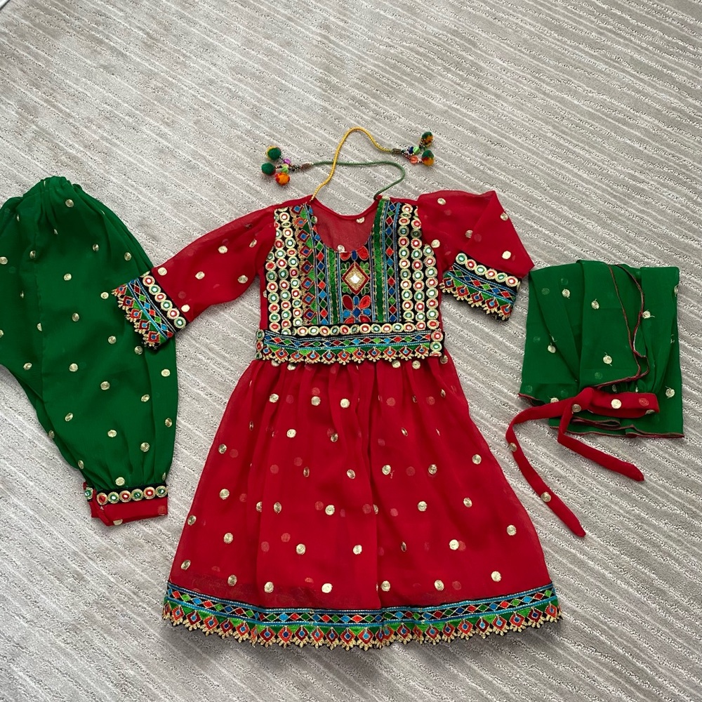Afghan girl dress